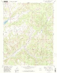Serviceberry Mountain 1984 topographic map thumbnail
