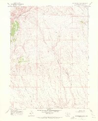 Sheepherder Springs 1969 topographic map thumbnail