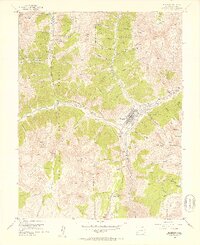 Silverton 1955 topographic map thumbnail