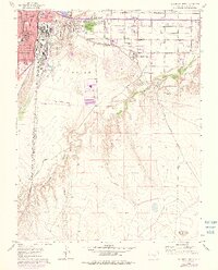 Southeast Pueblo 1960 topographic map thumbnail