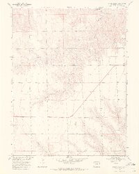 Spring Canyon 1968 topographic map thumbnail
