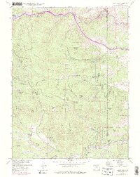 Squaw Pass 1957 topographic map thumbnail