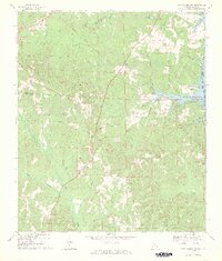 Fort Gaines NW 1969 topographic map thumbnail