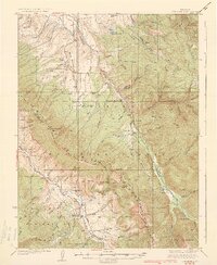 Ute Peak 1937 topographic map thumbnail