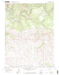 Tanks Peak 1962 topographic map thumbnail
