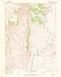 The Nipple 1969 topographic map thumbnail