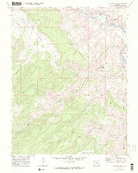 Triangle Mesa 1969 topographic map preview