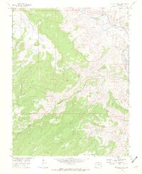 Triangle Mesa 1969 topographic map preview