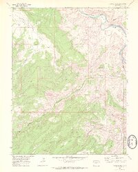 Triangle Mesa 1969 topographic map thumbnail
