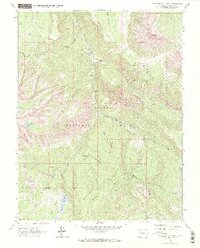 West Beckwith Peak 1964 topographic map thumbnail