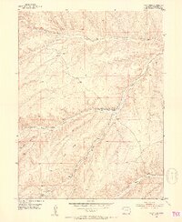Wolf Ridge 1952 topographic map thumbnail