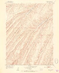 Yankee Gulch 1952 topographic map thumbnail