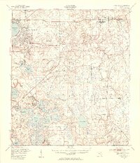 Ates Creek 1949 topographic map thumbnail