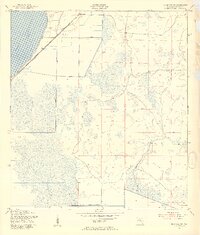 Basinger SW 1953 topographic map thumbnail