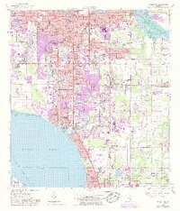 Bradenton 1964 topographic map thumbnail