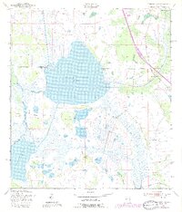 Cypress Lake 1953 topographic map thumbnail