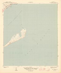 Dog Island 1943 topographic map thumbnail