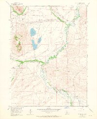 Delaney Butte 1955 topographic map thumbnail