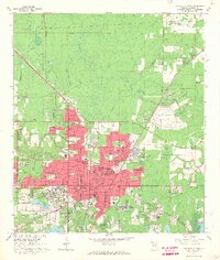 Gainesville East 1966 topographic map thumbnail