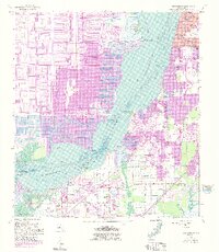 Fort Myers SW 1958 topographic map thumbnail