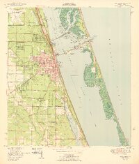 Fort Pierce 1950 topographic map thumbnail