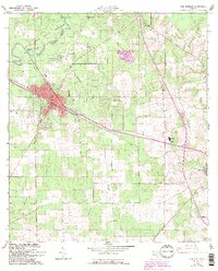 High Springs 1962 topographic map preview