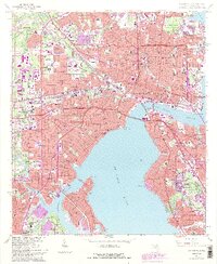 Jacksonville 1964 topographic map preview