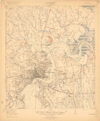 Jacksonville 1918 topographic map preview
