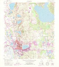 Lake Wales 1952 topographic map thumbnail