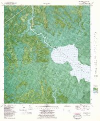 Lake Wimico 1982 topographic map thumbnail