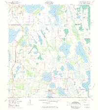 Narcoossee 1953 topographic map thumbnail