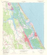 New Smyrna Beach 1956 topographic map thumbnail