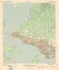 Panama City 1943 topographic map thumbnail