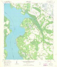 Picolata 1949 topographic map thumbnail