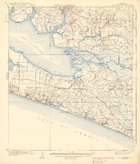 Point Washington 1939 topographic map thumbnail