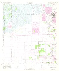 South Miami NW 1955 topographic map thumbnail