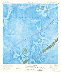 Upper Matecumbe Key 1971 topographic map preview