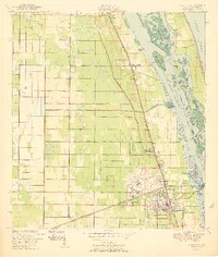 Vero Beach 1950 topographic map thumbnail