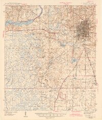 Tallahassee 1943 topographic map thumbnail
