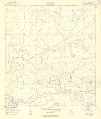 Taylor Creek NW 1953 topographic map preview