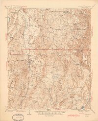 Adairsville 1944 topographic map thumbnail