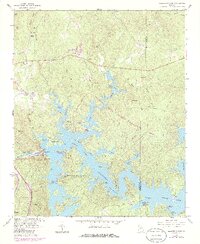 Allatoona Dam 1961 topographic map thumbnail