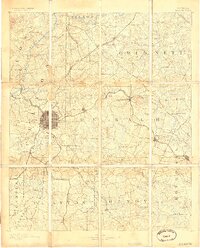 Atlanta 1892 topographic map thumbnail