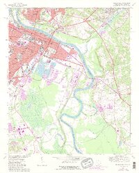 Augusta East 1965 topographic map thumbnail