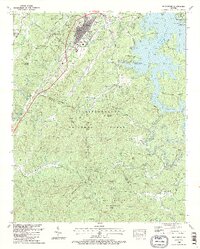 Blue Ridge 1988 topographic map preview