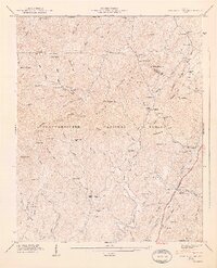 Cashes Valley 1947 topographic map thumbnail