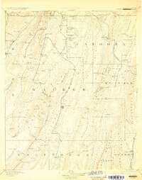 Catoosa 1892 topographic map thumbnail