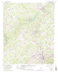 Clarkesville 1964 topographic map thumbnail