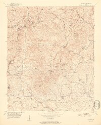 Cowrock 1952 topographic map thumbnail