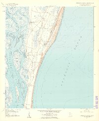 Cumberland Island South 1958 topographic map thumbnail